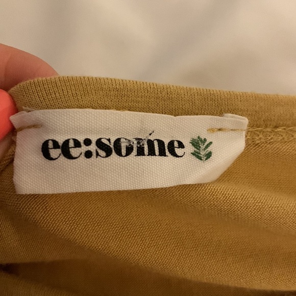 Yellow Ruffle Sleeve Top - Picture 6 of 6